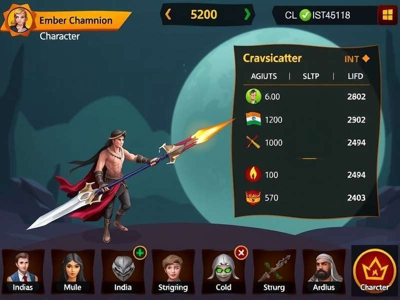 Ember Champion Challenge gameplay screenshot showing character combat